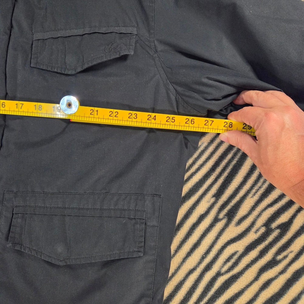Late 90s VTG Y2K Christian Lacroix Homme Utility Field Jacket Corduroy Black XL - Picture 5 of 10